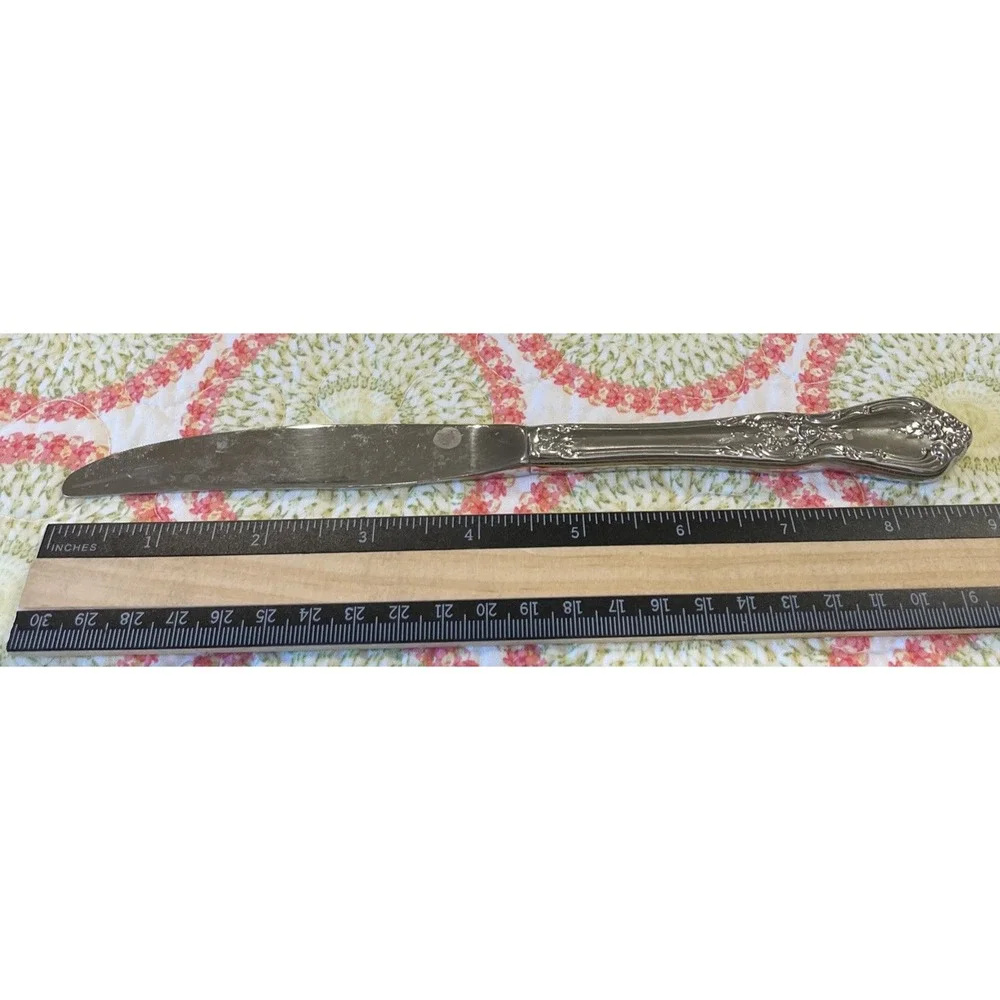Oneida Distinction Deluxe Kenneth Square Dinner Knife Knives‎ Stainless Set Of 6